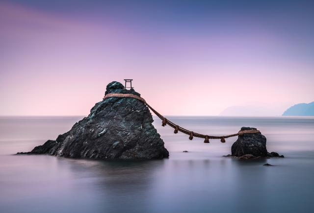 Le rocce sacre Meoto-iwa, Ise
