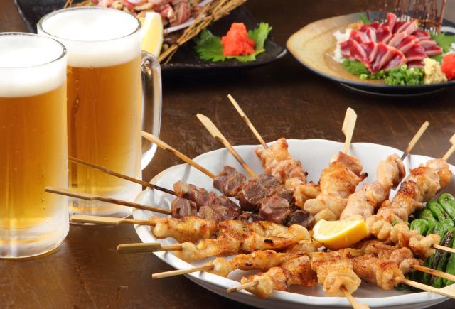 Birra e yakitori ad Hakuba